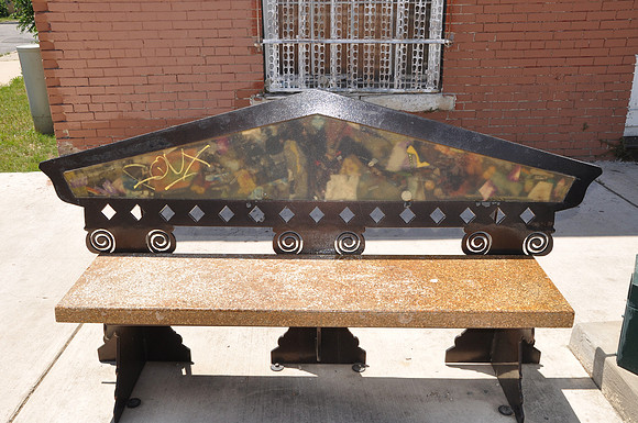 Public Art Bench - St. Paul Square, Denver Heights, and E. Commerce Street