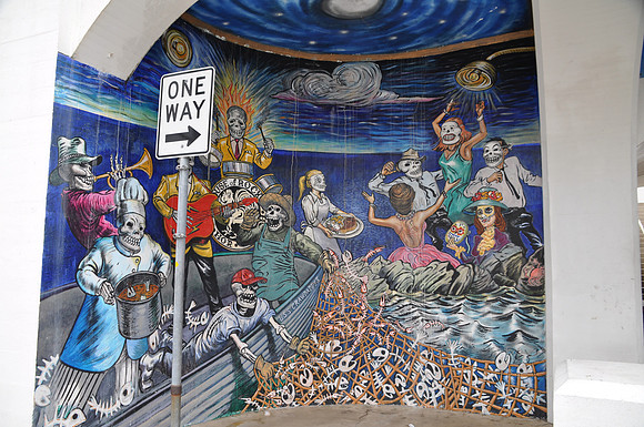 Dia de los Muertos Mural 0001g