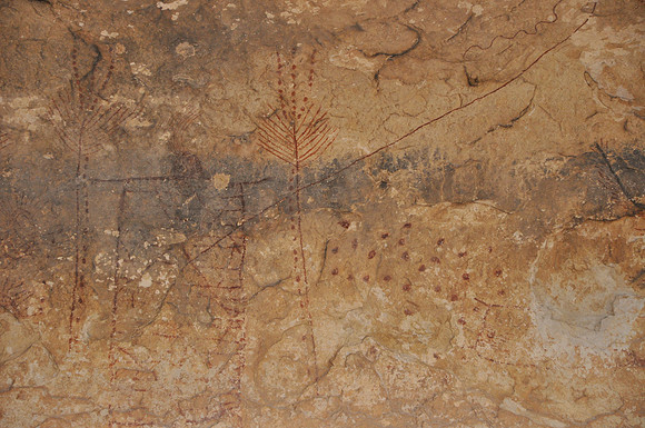 Indian Pictographs - Seminole Canyon 0016