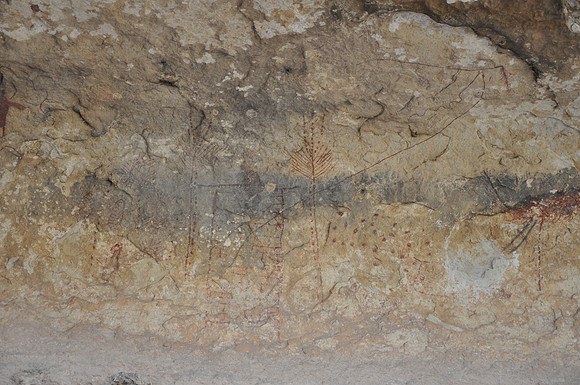 Indian Pictographs - Seminole Canyon 0019
