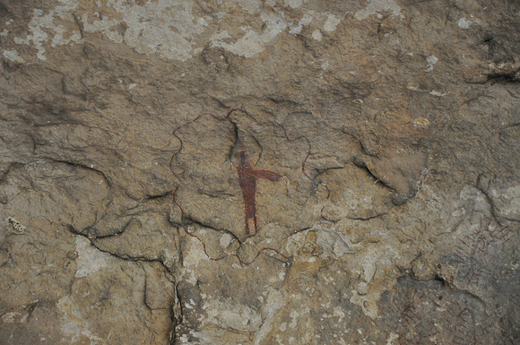 Indian Pictographs - Seminole Canyon 0017