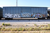 Train Graffiti - Austin Texas - 10-23-11