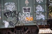 Train Graffiti - Austin Texas - 10-23-11
