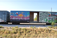 Train Graffiti - Austin Texas - 10-23-11