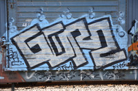 Train Graffiti - Austin Texas - 10-23-11