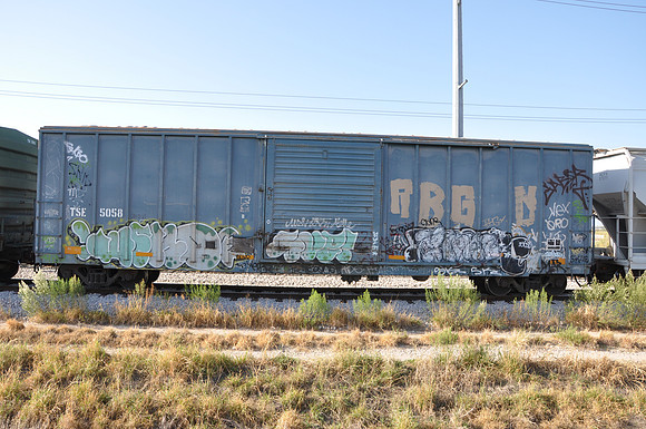 Train Graffiti - Austin Texas - 10-23-11
