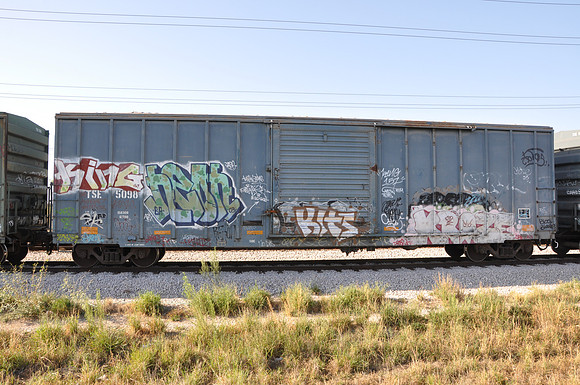 Train Graffiti - Austin Texas - 10-23-11