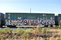 Train Graffiti - Austin Texas - 10-23-11