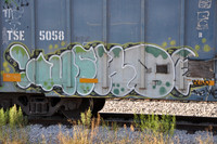 Train Graffiti - Austin Texas - 10-23-11