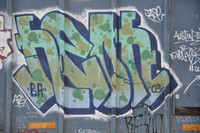 Train Graffiti - Austin Texas - 10-23-11