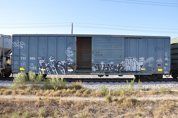 Train Graffiti - Austin Texas - 10-23-11
