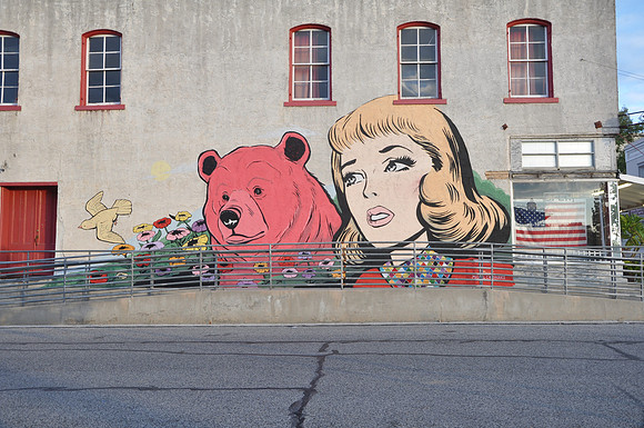 Woman and Bear