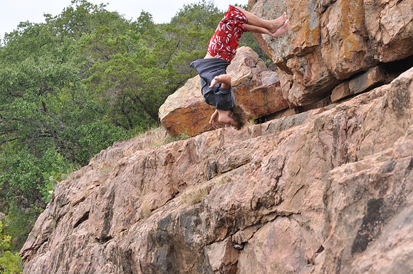 Jumping at Devil's Waterhole 0002