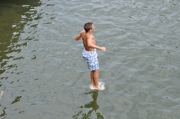 Jumping at Devil's Waterhole 0039