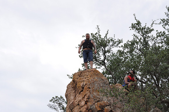 Jumping at Devil's Waterhole 0031