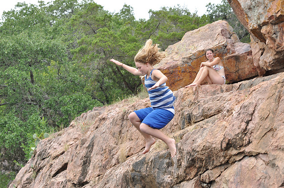 Jumping at Devil's Waterhole 0037