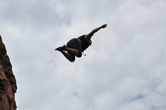 Jumping at Devil's Waterhole 0041