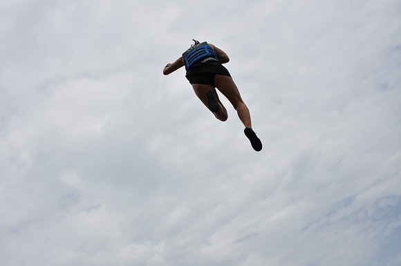 Jumping at Devil's Waterhole 0114