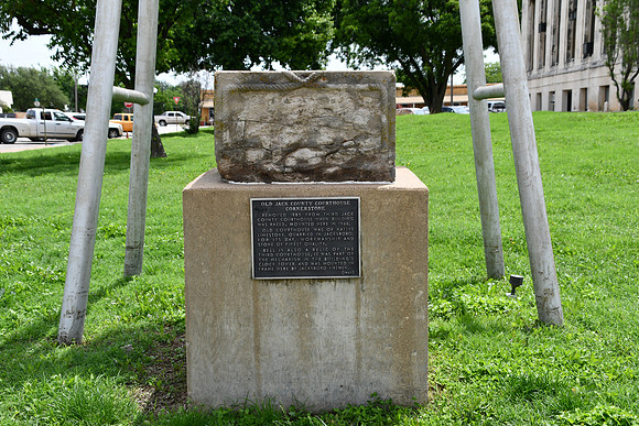 Old Jack County Courthouse Cornerstone 0001a