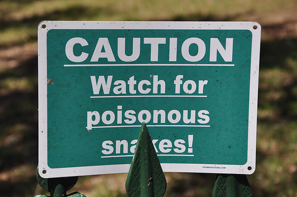 CAUTION Watch for poisonous snakes!SchulenburgFayette County, Texas29 38.472' N96 53.238' W