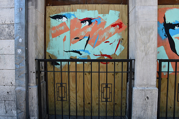Sixth Street Pandemic Close Down 0044