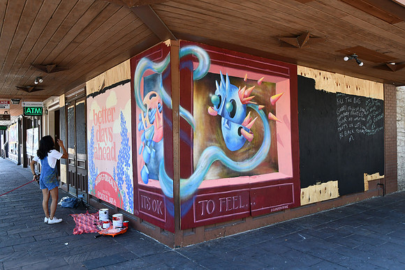 Sixth Street Pandemic Close Down 0056