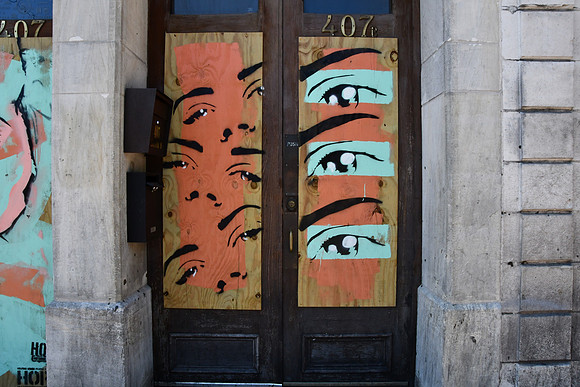 Sixth Street Pandemic Close Down 0041