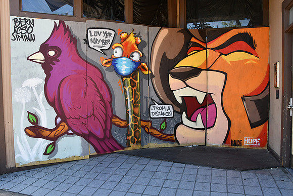 Sixth Street Pandemic Close Down 0046