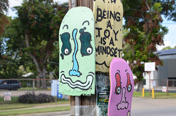 Skateboards On A Utility Pole 0001b