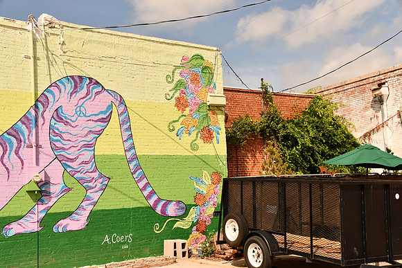 Cat & Fish Mural 0001d
