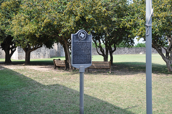 Replica of Texas Independence Flagpole